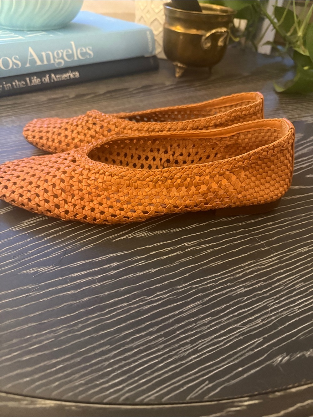Madewell Mylie Ballet Flat Woven Leather Shoes Glove Fit Baked Clay Size 8.5 - Picture 3 of 13